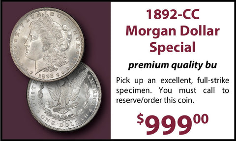 1892-CC Morgan Dollar Special - Premium Quality BU