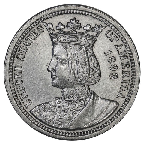 1893 Isabella Silver Commemorative Quarter Dollar - Brilliant Uncirculated