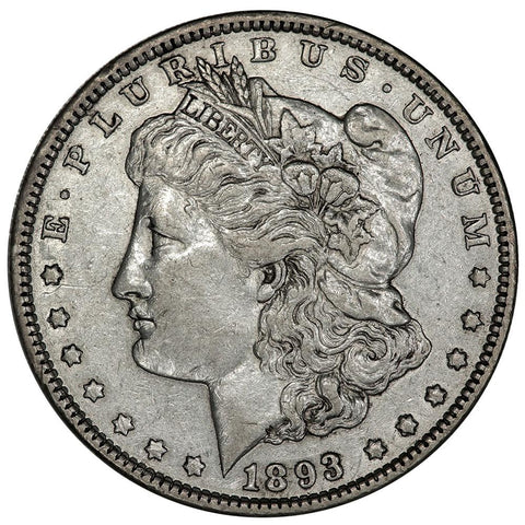 1893 Morgan Dollar - Extremely Fine+ - Mintage 389,000