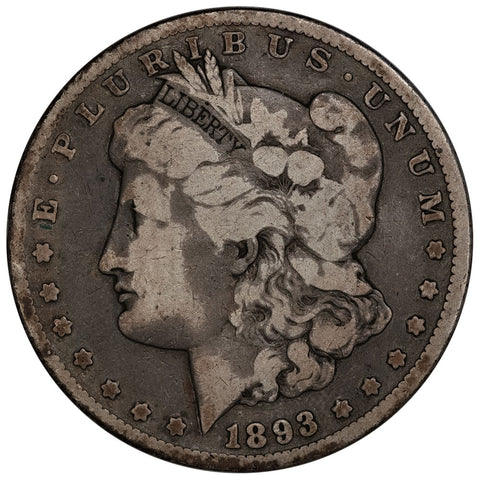 1893-CC Morgan Dollar - Carson City - Very Good