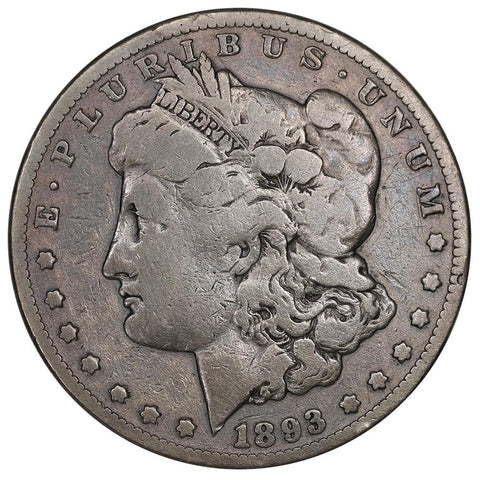 1893-CC Morgan Dollar - Very Good