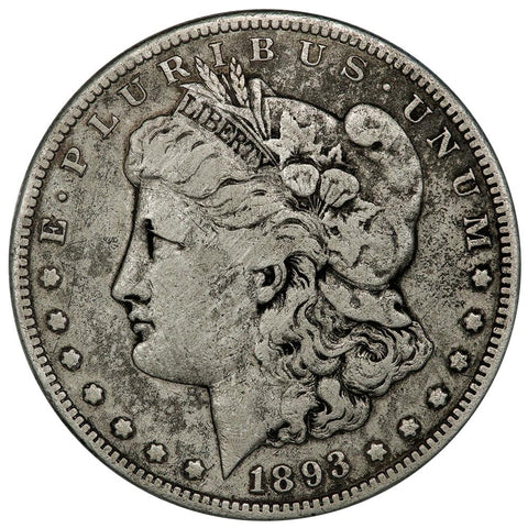 1893-S Morgan Dollar - Fine - Key-Date Low Mintage Coin