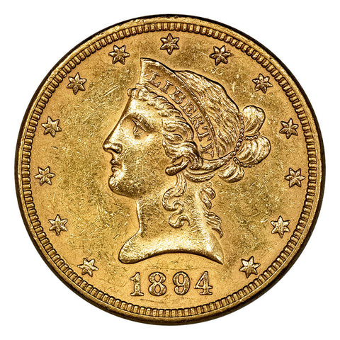 1897 $10 Liberty Gold Eagle - About Uncirculated Detail (Ex-Jewelry)