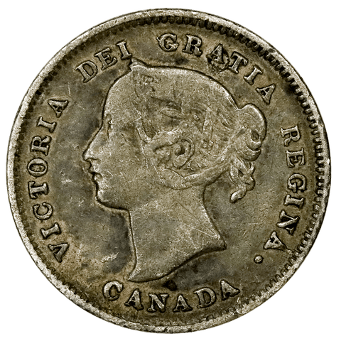 1894 Canada 5 Cent Silver KM.2 - Very Good/Fine