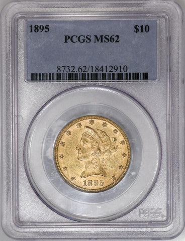 1895 $10 Liberty Gold Eagle - PCGS MS 62 - Brilliant Uncirculated