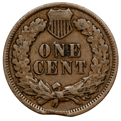 1895 Indian Head Cent - Rim Clip - Fine+