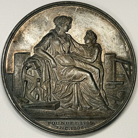 1895 Massachusetts Charitable Mechanic Association Silver Medal - Gobrecht Obverse