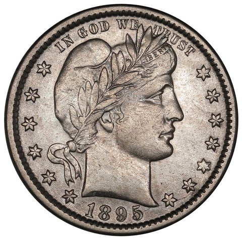 1895-O Barber Quarter - About Uncirculated