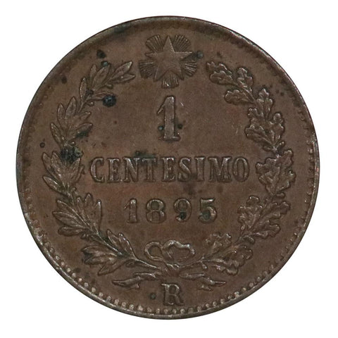 1895-R Italy 1 Centesimo KM# 29 - AU
