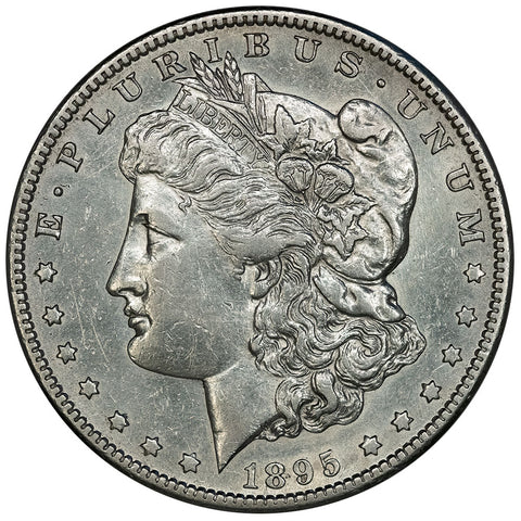 1895-S Morgan Dollar VAM-5 - Semi-Key Date, Low Mintage - About Uncirculated