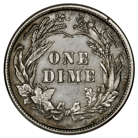 1896 Barber Dime - Cleaned Proof (rim nick) - Low 762 Mintage