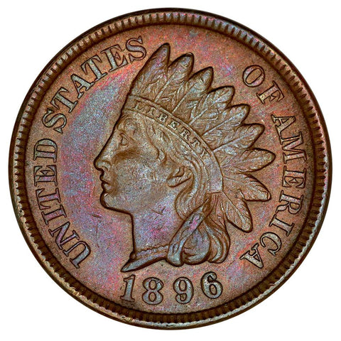 1896 Indian Head Cent - Choice About Uncirculated
