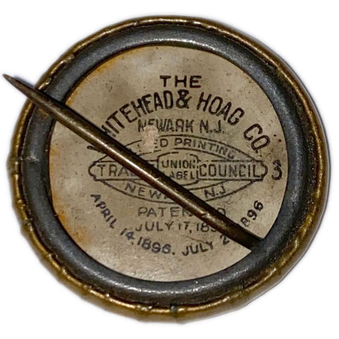 1900 William McKinley/Teddy Roosevelt Campaign Pin, Whitehead Hoag