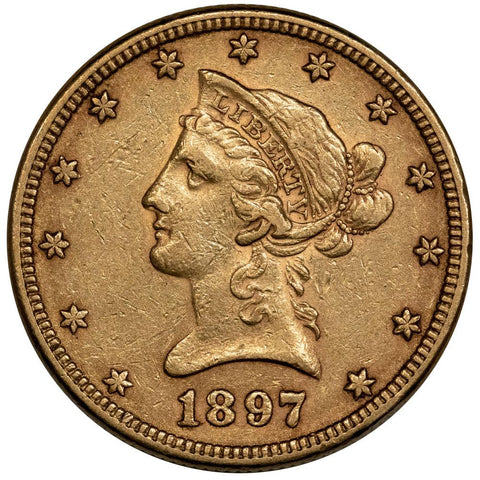 1897 $10 Liberty Gold Eagle - Extremely Fine Detail