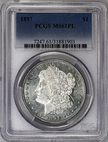 1897 Morgan Dollar - PCGS MS 61 PL