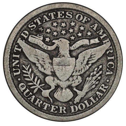 1897-S Barber Quarter - Good+