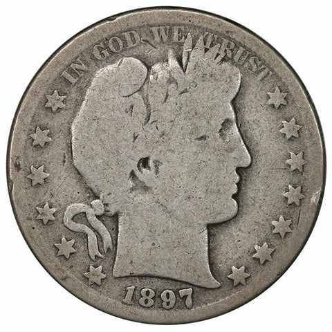 1897-S Barber Half Dollar - About Good