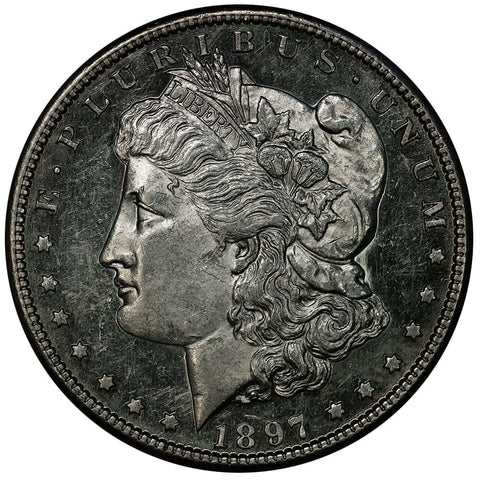 1897-S Morgan Dollar - About Uncirculated+ Prooflike