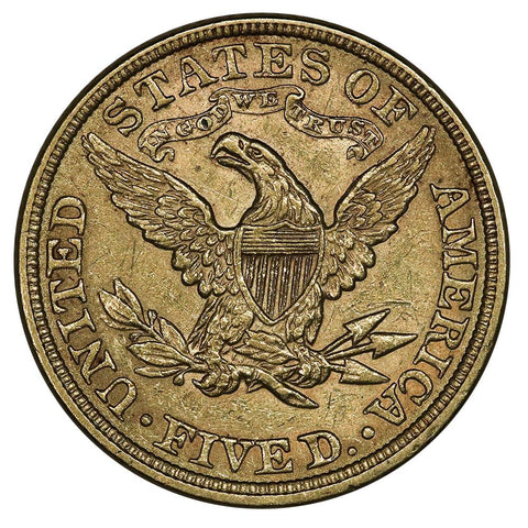 1898 $5 Liberty Head Gold - About Uncirculated