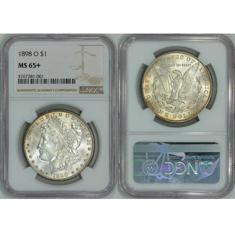 1898-O Morgan Dollar - NGC MS 65+ - Gem Brilliant Uncirculated