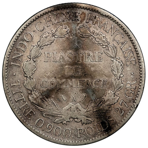 1898 French Indo-China Silver Piastre KM.5a.1 - Very Fine