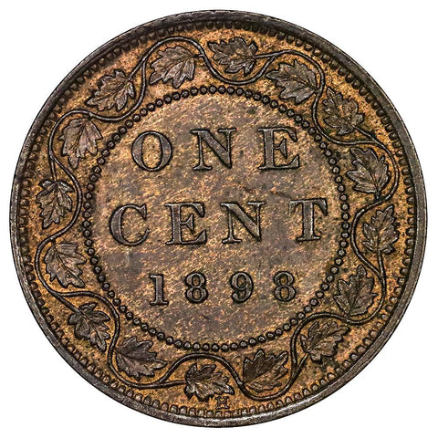 1898-H Canada Large Cent KM.7 - About Uncirculated