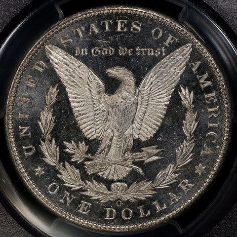 1898-O Morgan Dollar - PCGS MS 62 DMPL Black & White Cameo