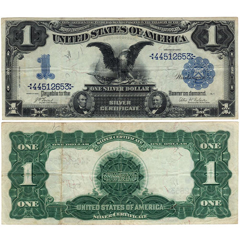 1899 Black Eagle $1 Silver Certificate Fr.226 Date Above - Very Fine