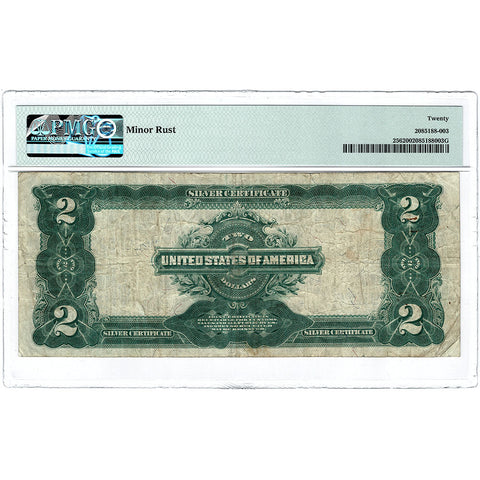 1899 $2 "Mini Porthole" Silver Certificate Fr. 256 - PMG VF 20