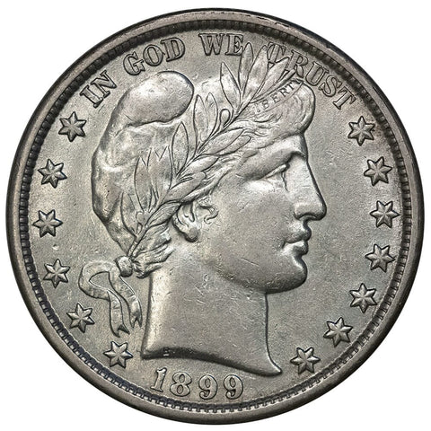 1899 Barber Half Dollar - Nominal About Uncirculated
