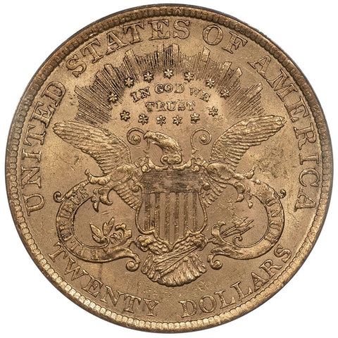 1900 $20 Liberty Double Eagle Gold Coin - PCGS MS 61