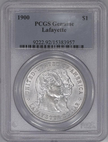 1900 Lafayette Silver Commemorative Dollar - PCGS Genuine - Uncirculated Details