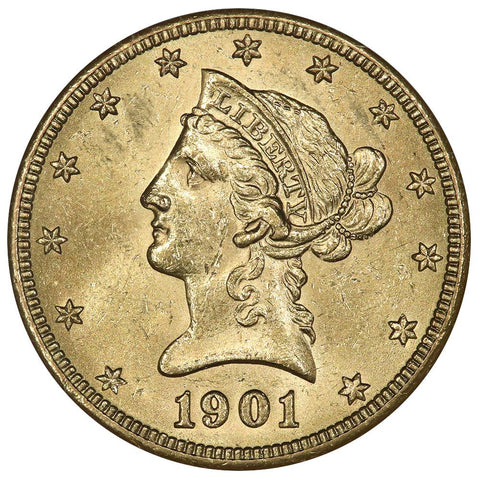 1901-S $10 Liberty Gold Eagle - NGC MS 62 - Brilliant Uncirculated