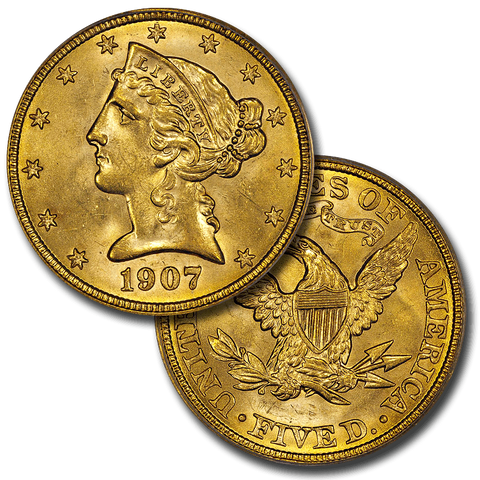 About Uncirculated $5 Liberty Gold Coin Special - Up To 15 Different (10.22.2015)