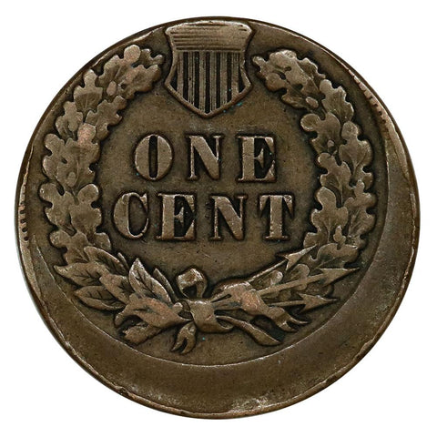1902 Indian Head Cent - 12% Off-Center Error - Very Fine