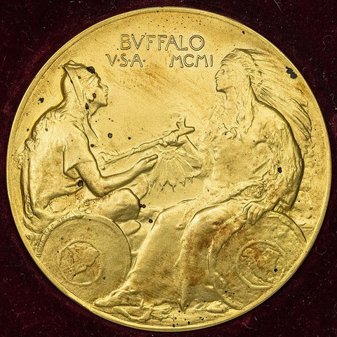 1901 Pan-American Exposition Gilt Bronze Medal by Gorham
