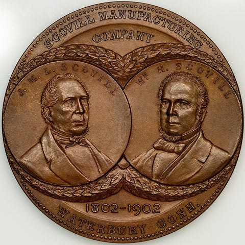 1902 Scovill Manufacturing Co. Bronze Medal Presented to American Tool & Machine Co, 76mm