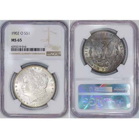 1902-O Morgan Dollar - NGC MS 65 - Gem Uncirculated