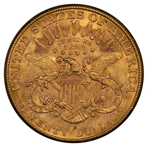 1902-S $20 Liberty Double Eagle Gold Coin - PQ Brilliant Uncirculated