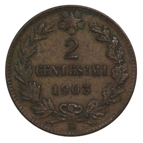 1903-R Italy 2 Centesimi KM# 38 - XF