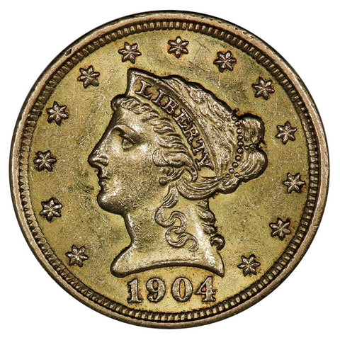 1904 $2.5 Liberty Gold Coin - PQ Brilliant Uncirculated