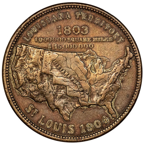 1904 Louisiana Purchase Exposition Copper HK-301 - Extremely Fine