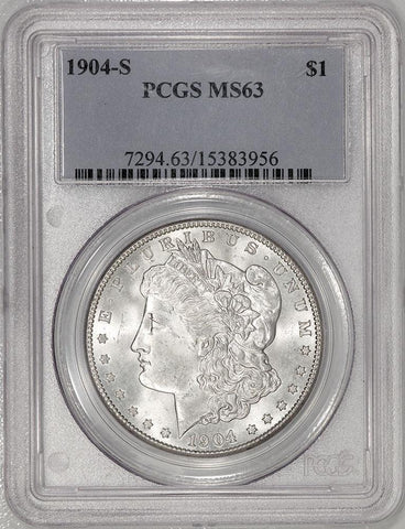 1904-S Morgan Dollar in PCGS MS 63 - Choice Brilliant Uncirculated