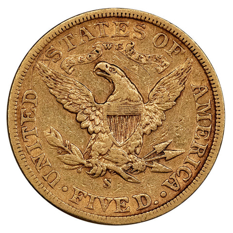 1905-S $5 Liberty Head Gold Coin - Very Fine