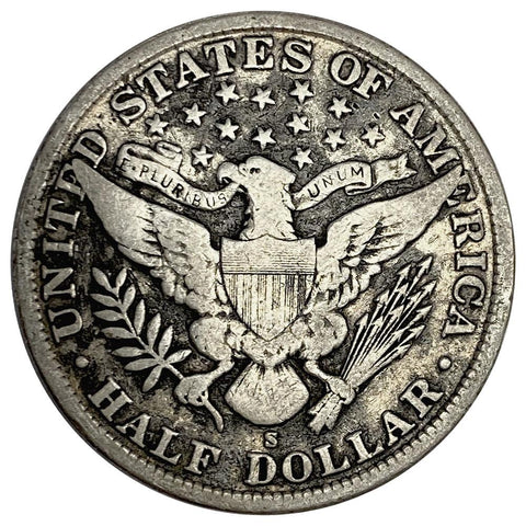 1905-S Barber Half Dollar - VG+