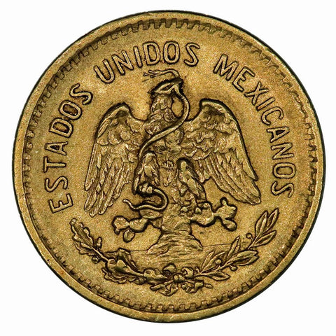 1906 Mexico 5 Peso Gold Coin KM. 464 - About Uncirculated