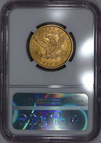 1907 $10 Liberty Gold Eagle - NGC MS 62 - PQ Brilliant Uncirculated