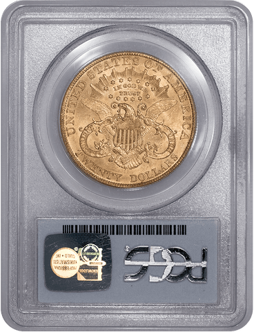 1907 $20 Liberty Double Eagle Gold Coin ~ PCGS MS 62 - Brilliant Uncirculated