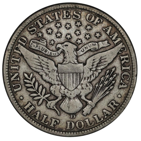 1907-D Barber Half Dollar - Very Fine