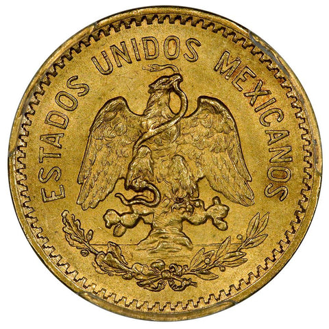 1907 Mexico 10 Peso Gold Coin KM. 473 - PCGS AU 58